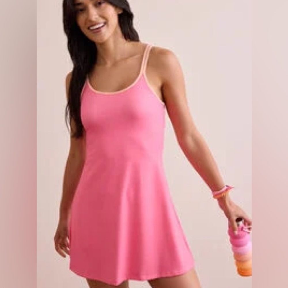 Altar'd State Pink & Cream Gingham Mini Dress - Picture 2 of 5